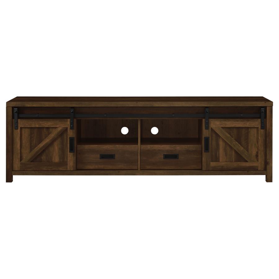 Madra Rectangular TV Console with 2 Sliding Doors