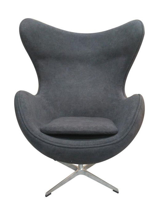 Modrest Lenmar - Modern Black Fabric Accent Chair