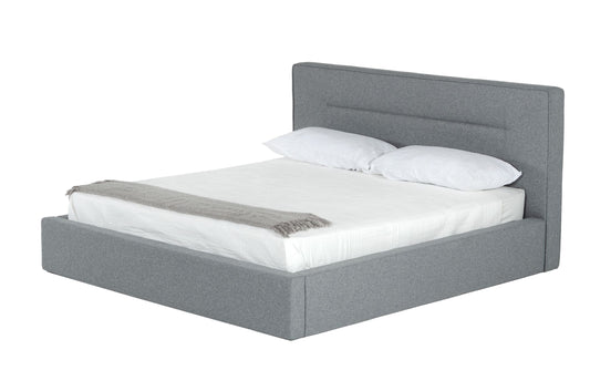 Nova Domus Juliana - Eastern King Italian Modern Dark Grey Upholstered Bed