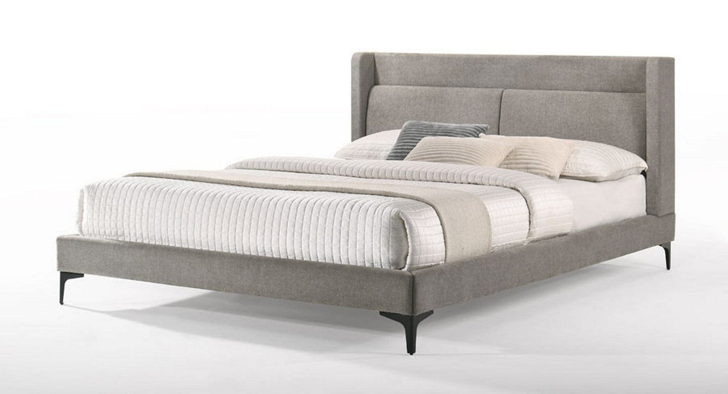 Modrest Paula - California King Mid-Century Grey Upholstered  Bed