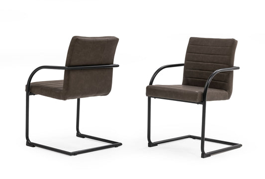 Modrest Ivey - Modern Brown Dining Chair (Set of 2)