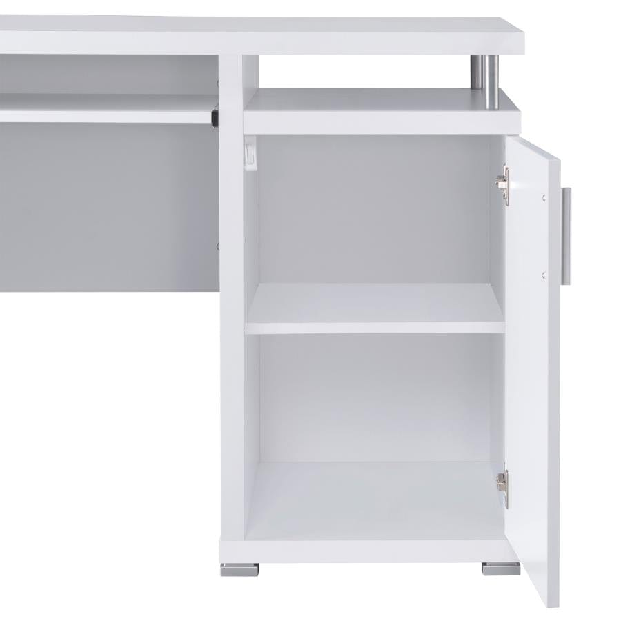 Tracy 2-drawer Computer Desk White