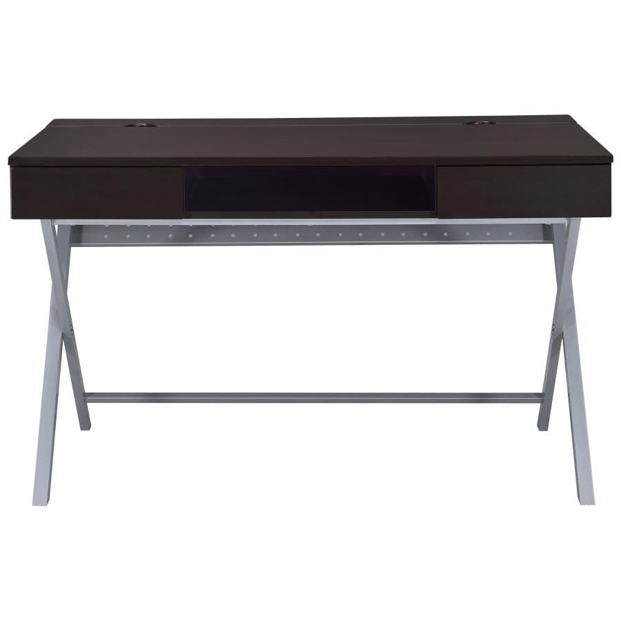 Olsen Lifp Top Storage Connect-it Desk Cappuccino