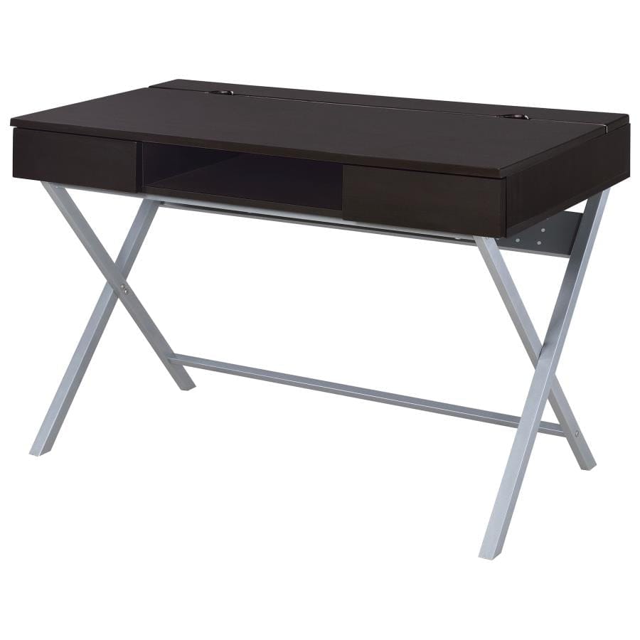 Olsen Lifp Top Storage Connect-it Desk Cappuccino