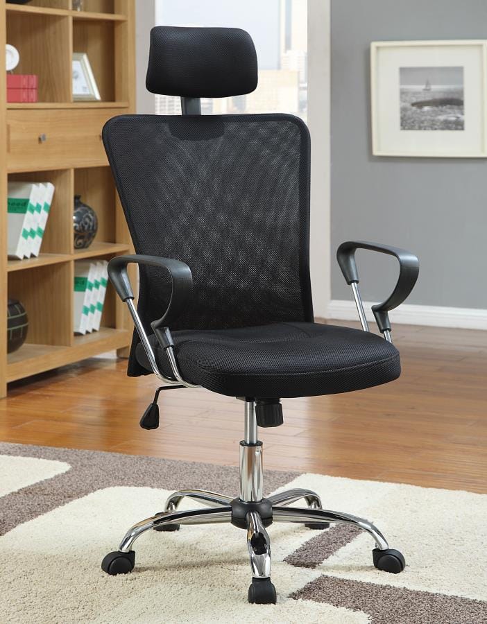 Stark Mesh Back Office Chair Black and Chrome