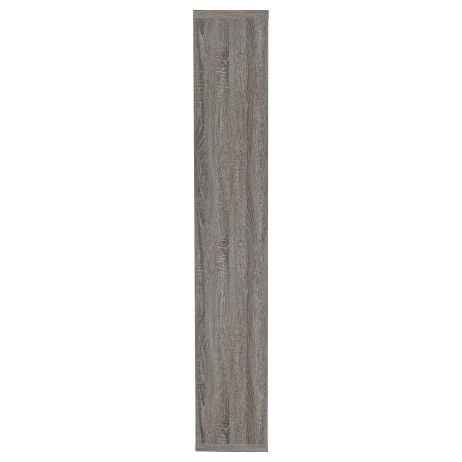 Theo 10-shelf Bookcase Weathered Grey