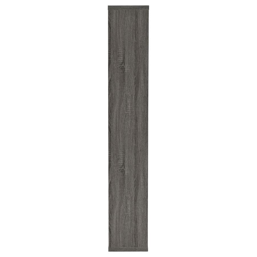 Howie 10-shelf Bookcase Weathered Grey