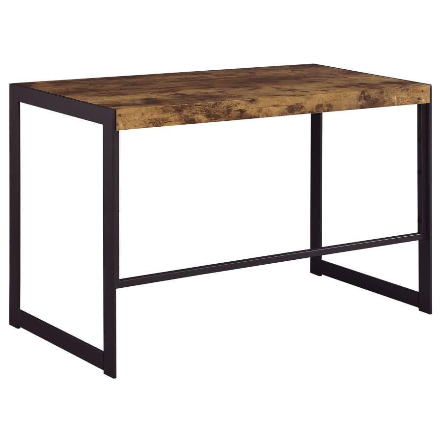 Estrella Writing Desk Antique Nutmeg and Gunmetal