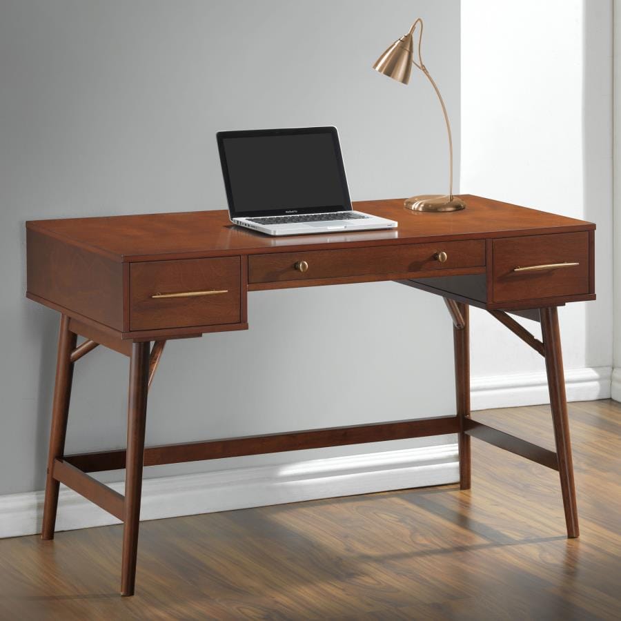 Mugga 3-drawer Writing Desk Walnut