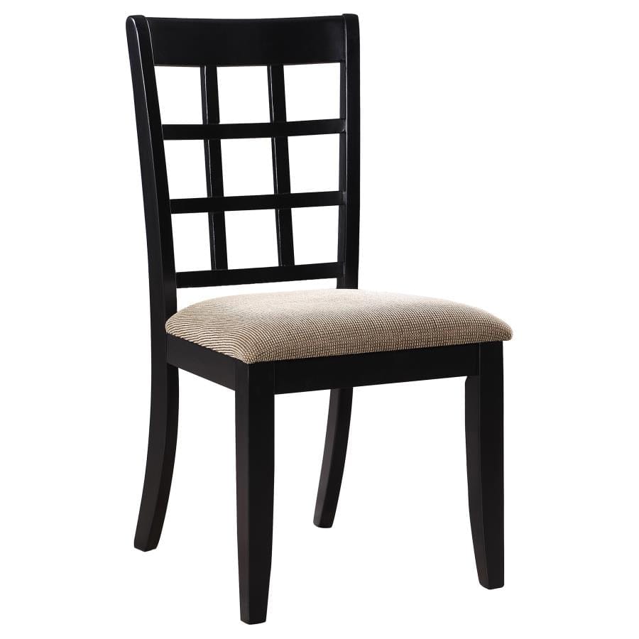 Newton 2-piece Writing Desk Set Black and Tan