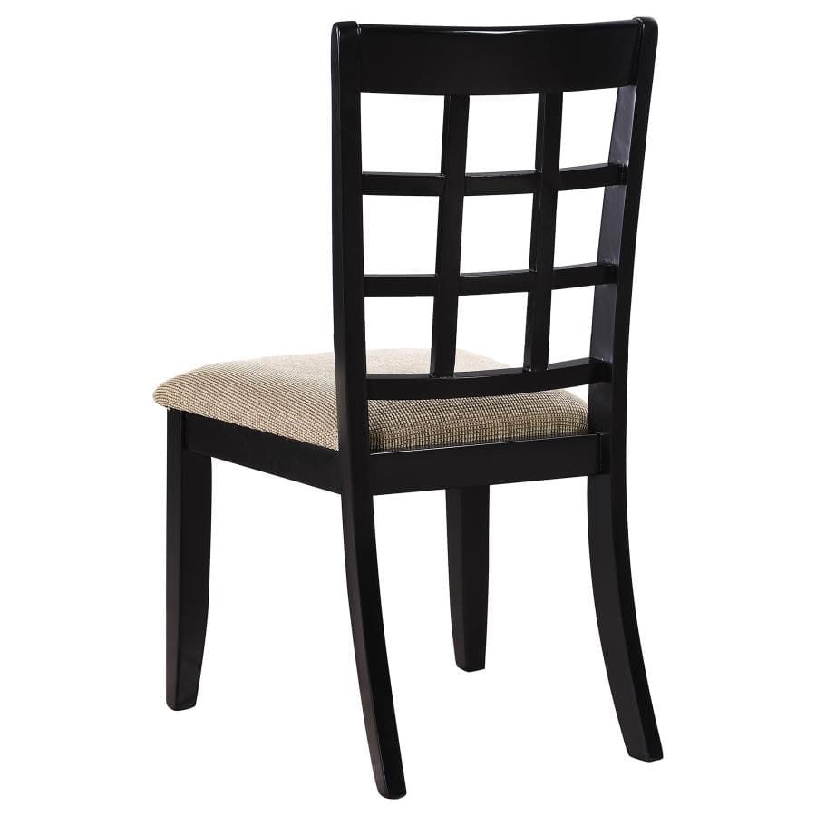 Newton 2-piece Writing Desk Set Black and Tan