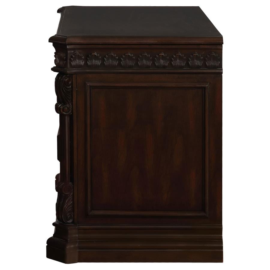 Tucker 3-drawer File Cabinet Rich Brown