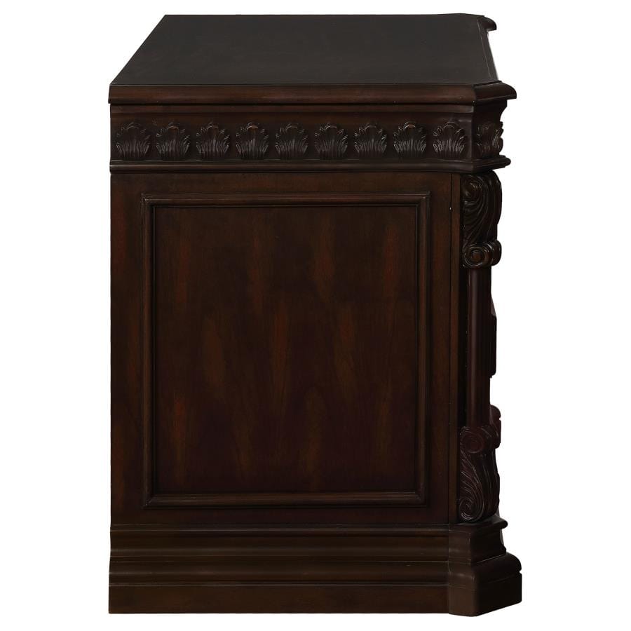 Tucker 3-drawer File Cabinet Rich Brown