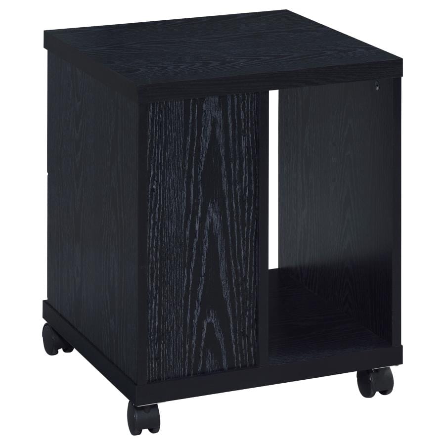 Russell 2-drawer CPU Stand Black Oak