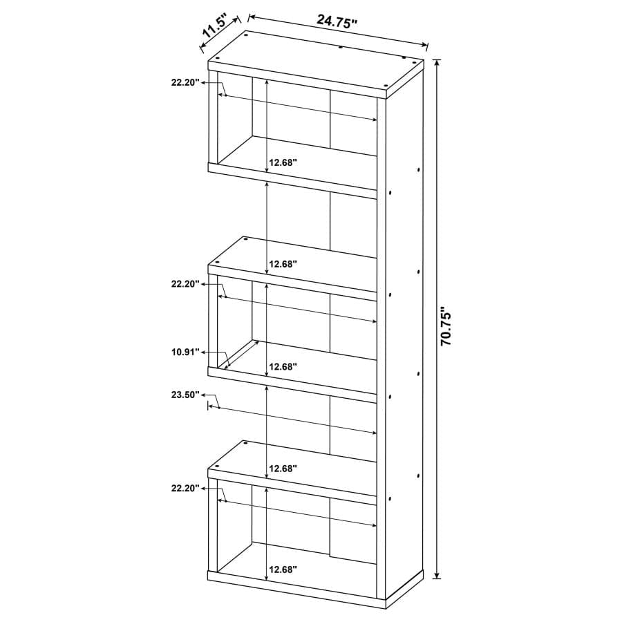 Joey 5-tier Bookcase Salvaged Cabin