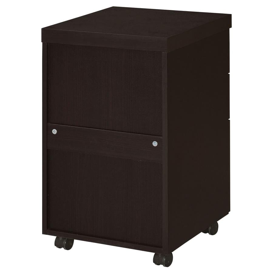 Skeena 3-drawer Mobile Storage Cabinet Cappuccino