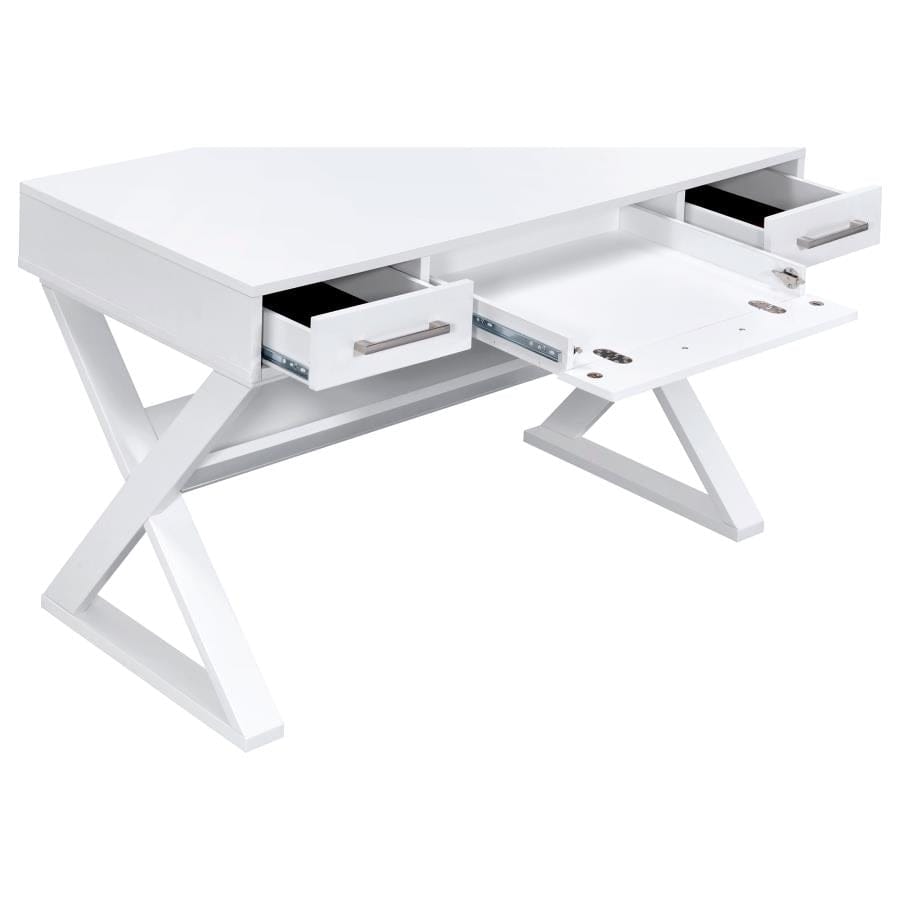 Krista 3-drawer Writing Desk White