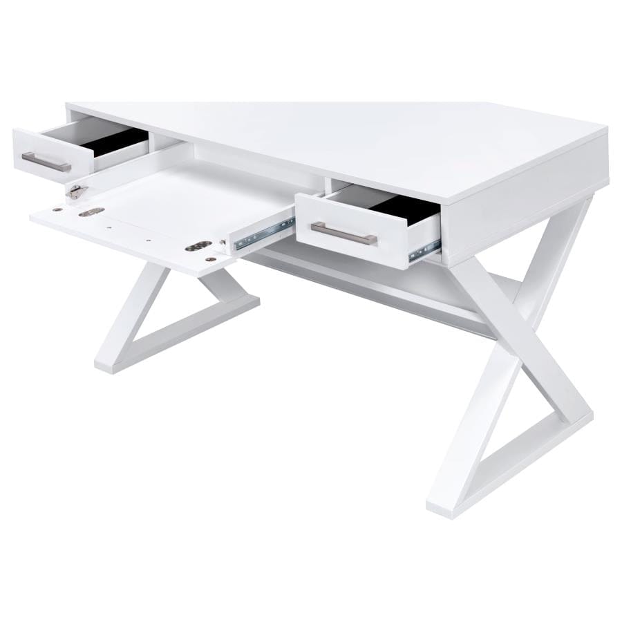 Krista 3-drawer Writing Desk White