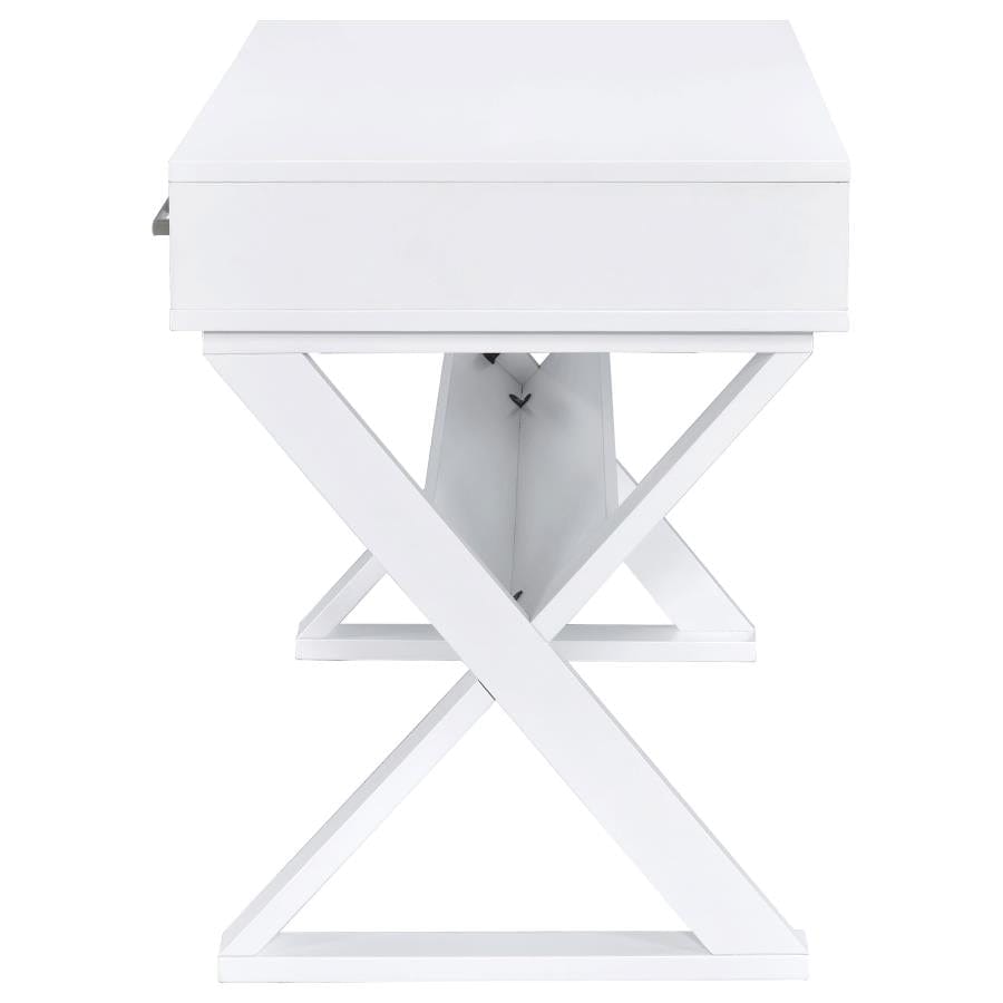 Krista 3-drawer Writing Desk White