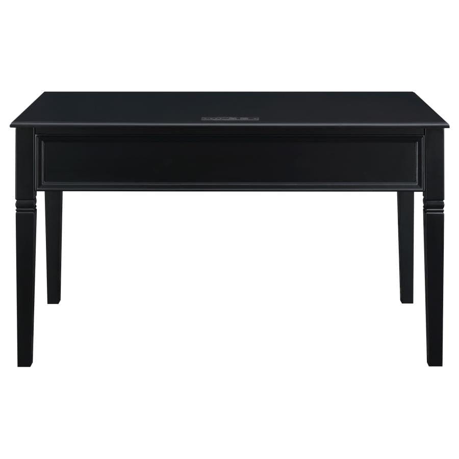 Constance Writing Desk with Power Outlet Black