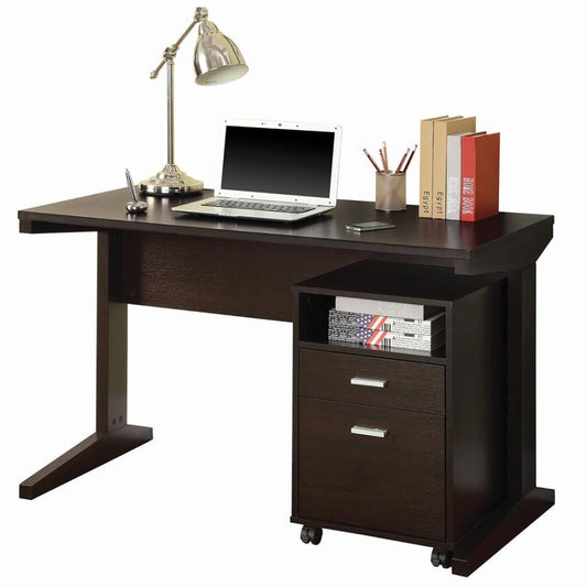 Breslin 2-piece Writing Desk Set Cappuccino