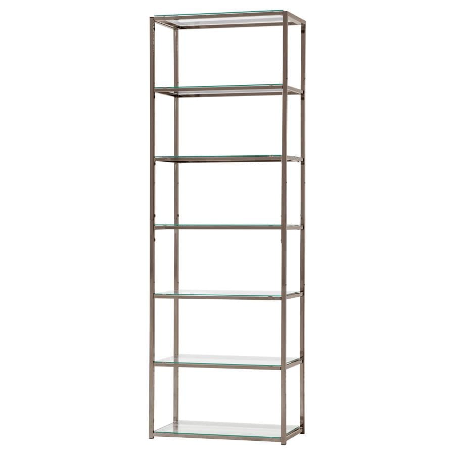 Kate 6-shelf Bookcase Black Nickel