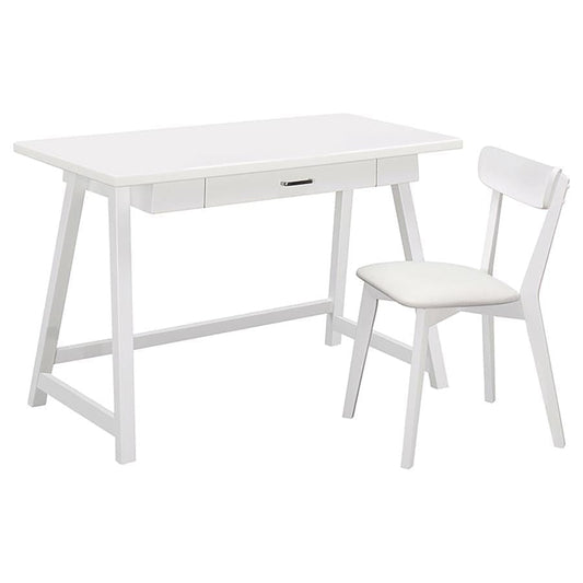 Dense 2-piece Writing Desk Set White