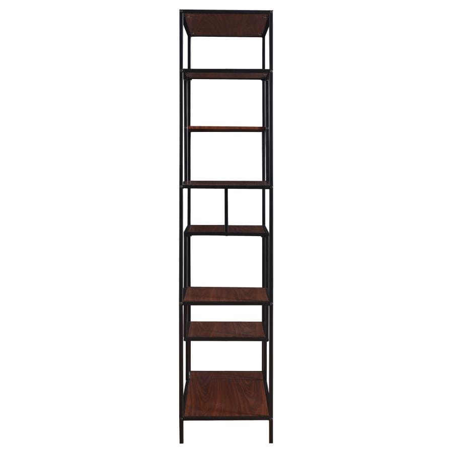 Asher 7-shelf Bookcase Walnut