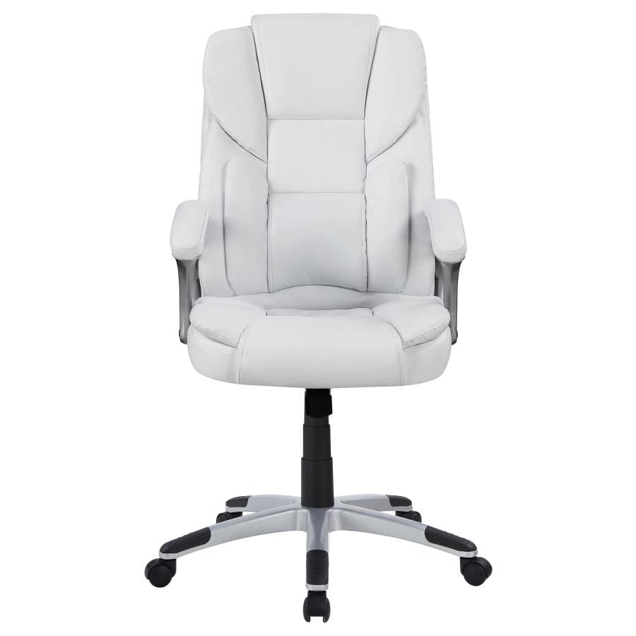 Kaffir Adjustable Height Office Chair White and Silver