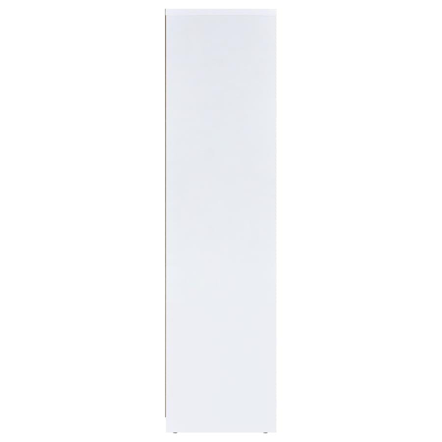 Spencer Bookcase with Cube Storage Compartments White