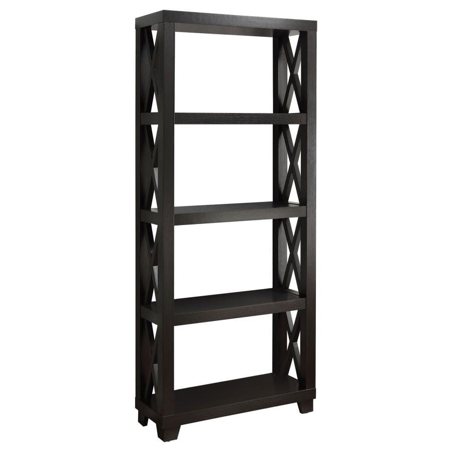 Humfrye 4-shelf Bookcase Cappuccino