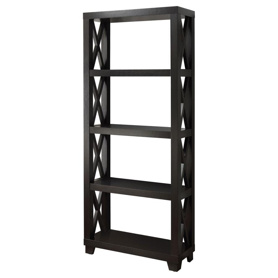 Humfrye 4-shelf Bookcase Cappuccino