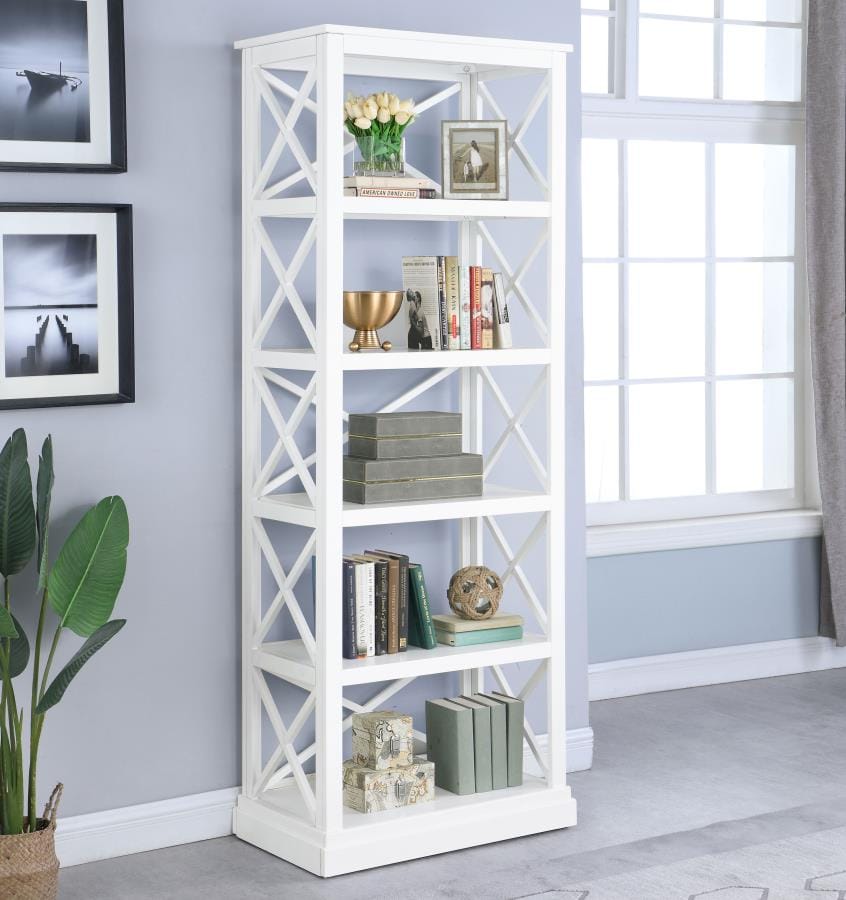 Johansson 5-shelf Bookcase Antique White