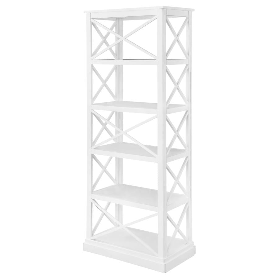 Johansson 5-shelf Bookcase Antique White