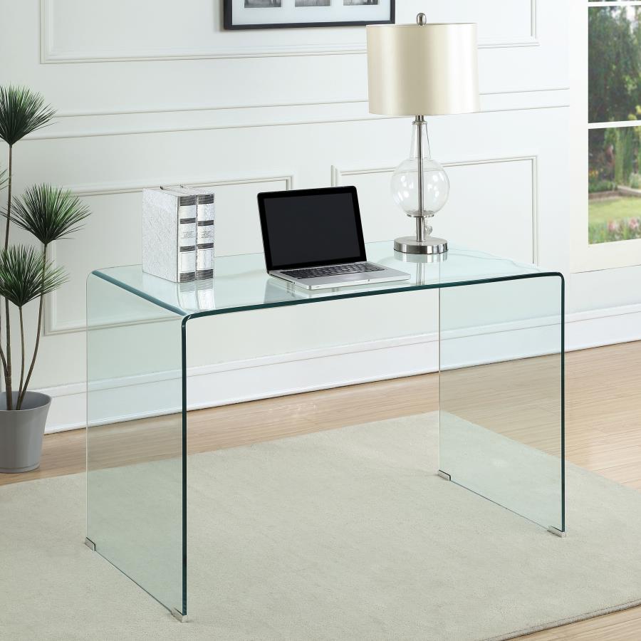 Highsmith Glass Writing Desk Clear