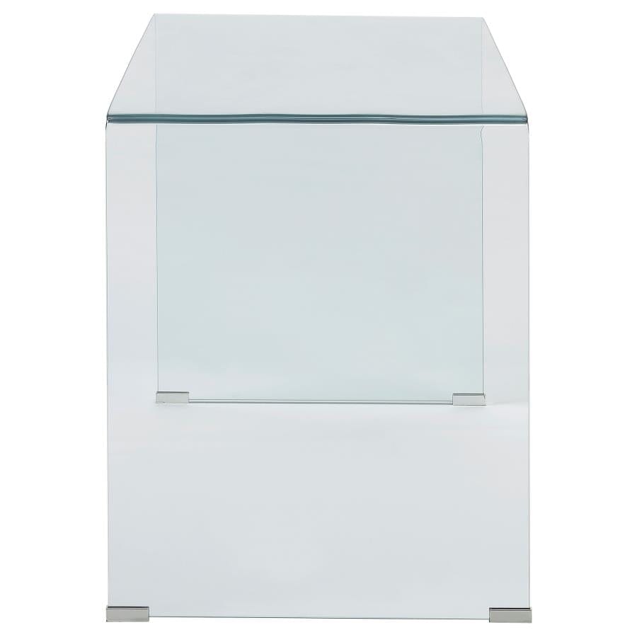 Highsmith Glass Writing Desk Clear