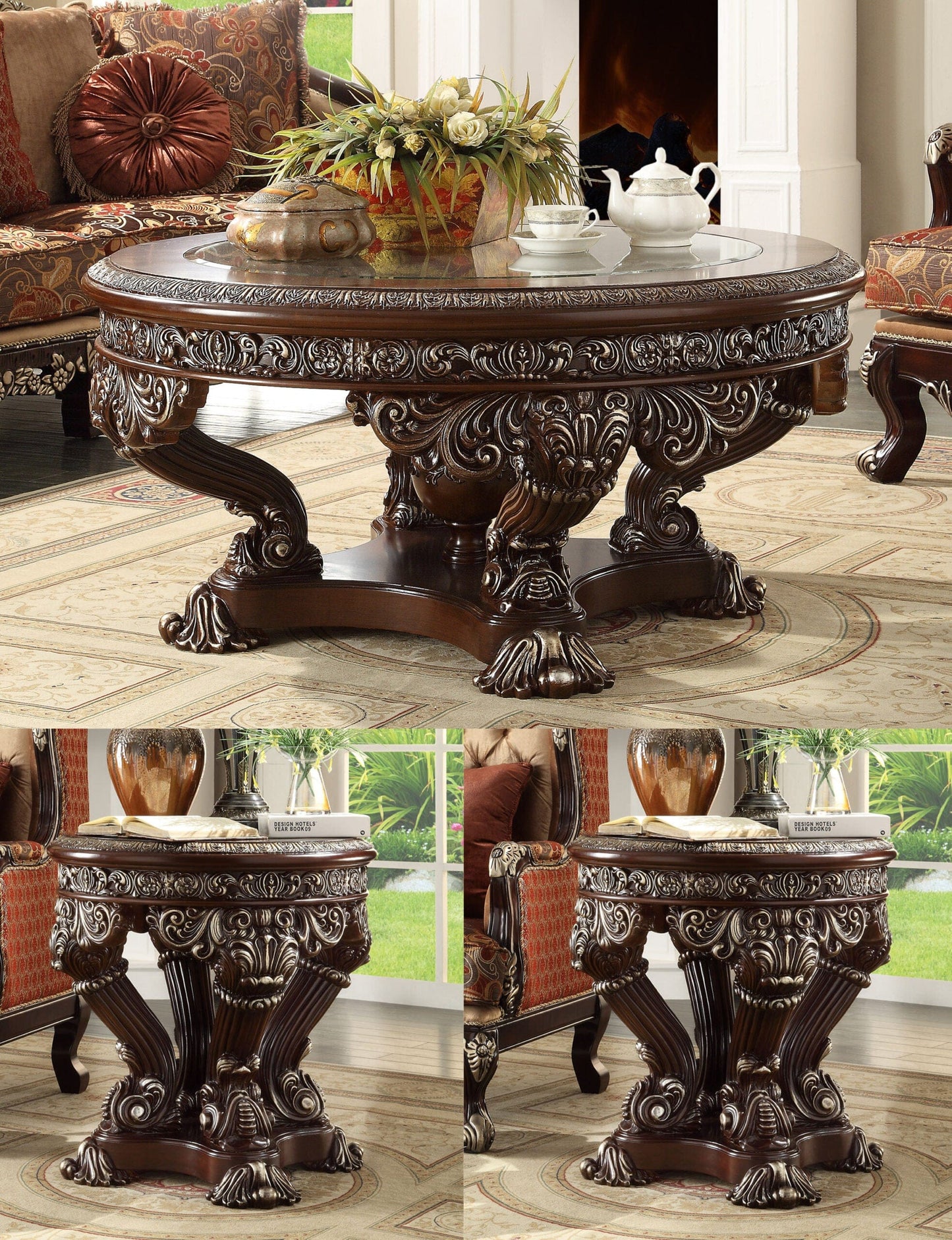 HD-8017 - 3PC COFFEE TABLE SET