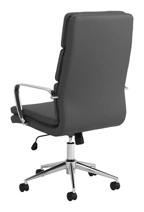 Ximena High Back Upholstered Office Chair Grey