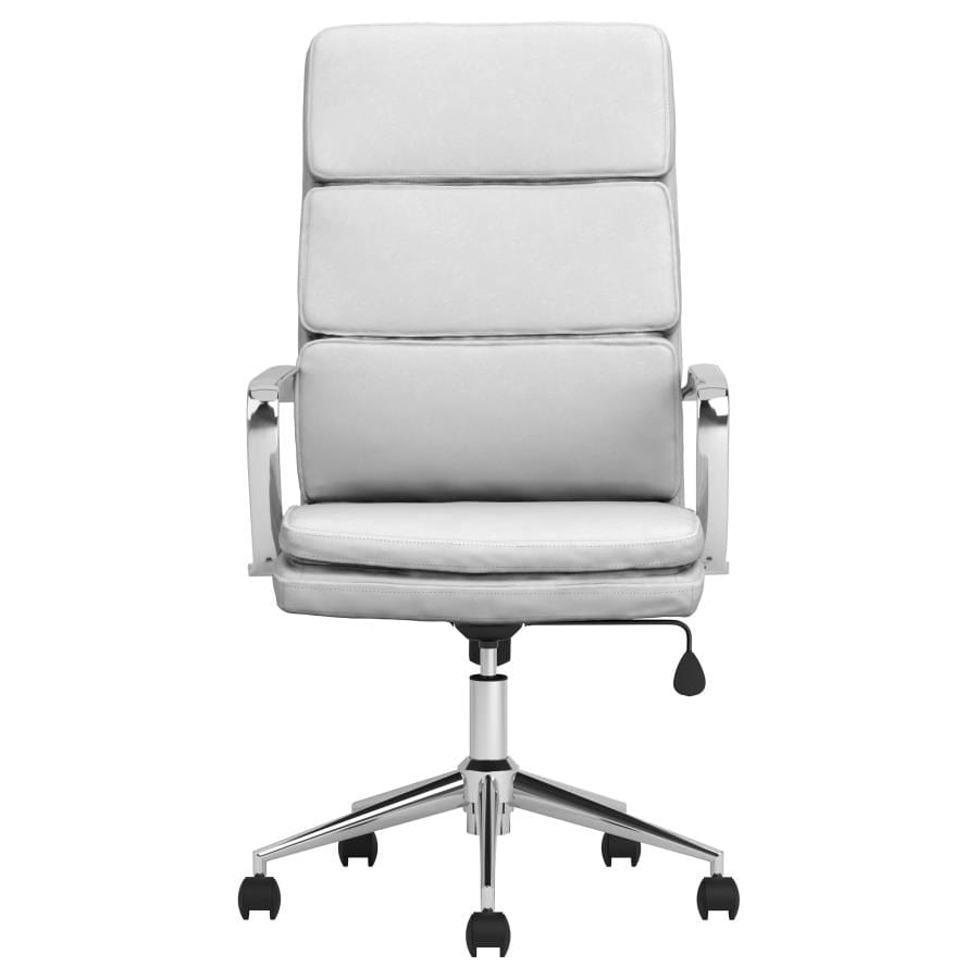 Ximena High Back Upholstered Office Chair White