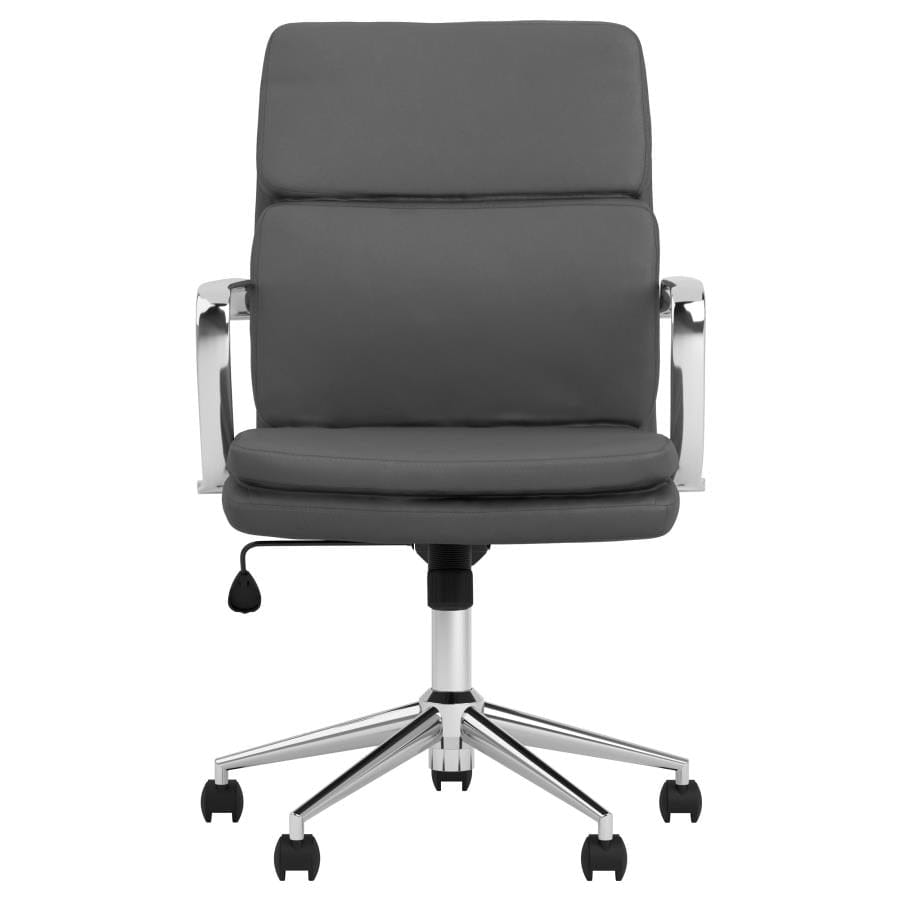 Standard Back Upholstered Office Chair Grey