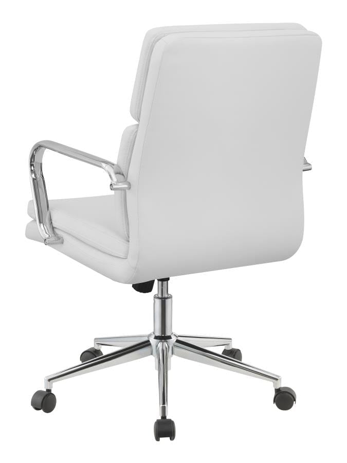 Ximena Standard Back Upholstered Office Chair White