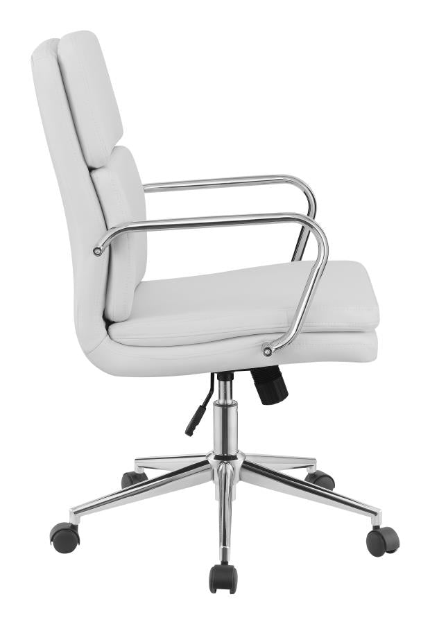 Ximena Standard Back Upholstered Office Chair White