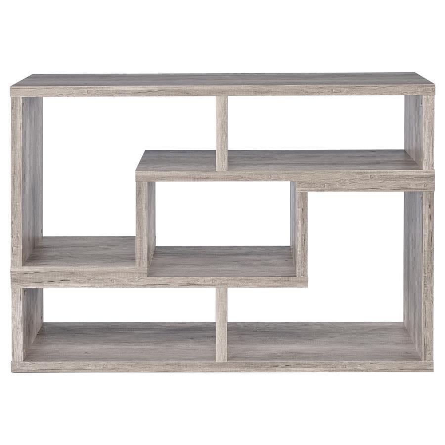 Velma Convertable Bookcase and TV Console Grey Driftwood