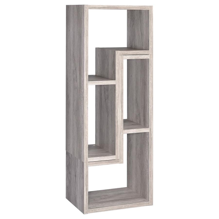 Velma Convertable Bookcase and TV Console Grey Driftwood