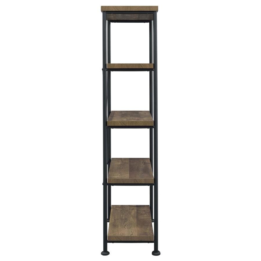 Analiese 4-shelf Bookcase Rustic Oak