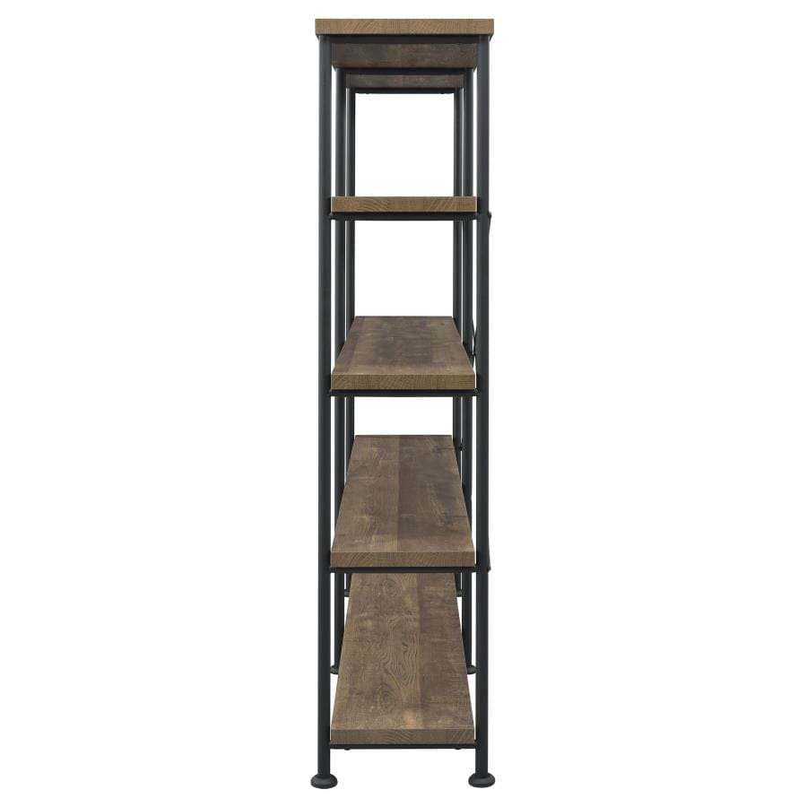 Analiese 4-shelf Open Bookcase Rustic Oak