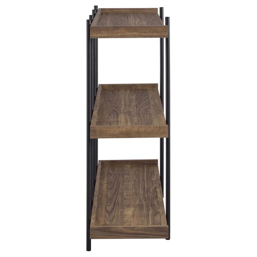 Laxton 3-shelf Bookcase Aged Walnut