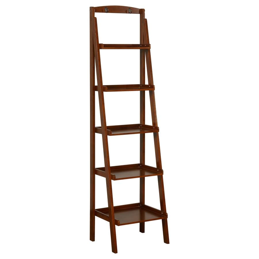 Trevor 5-tier Ladder Bookcase Cherry