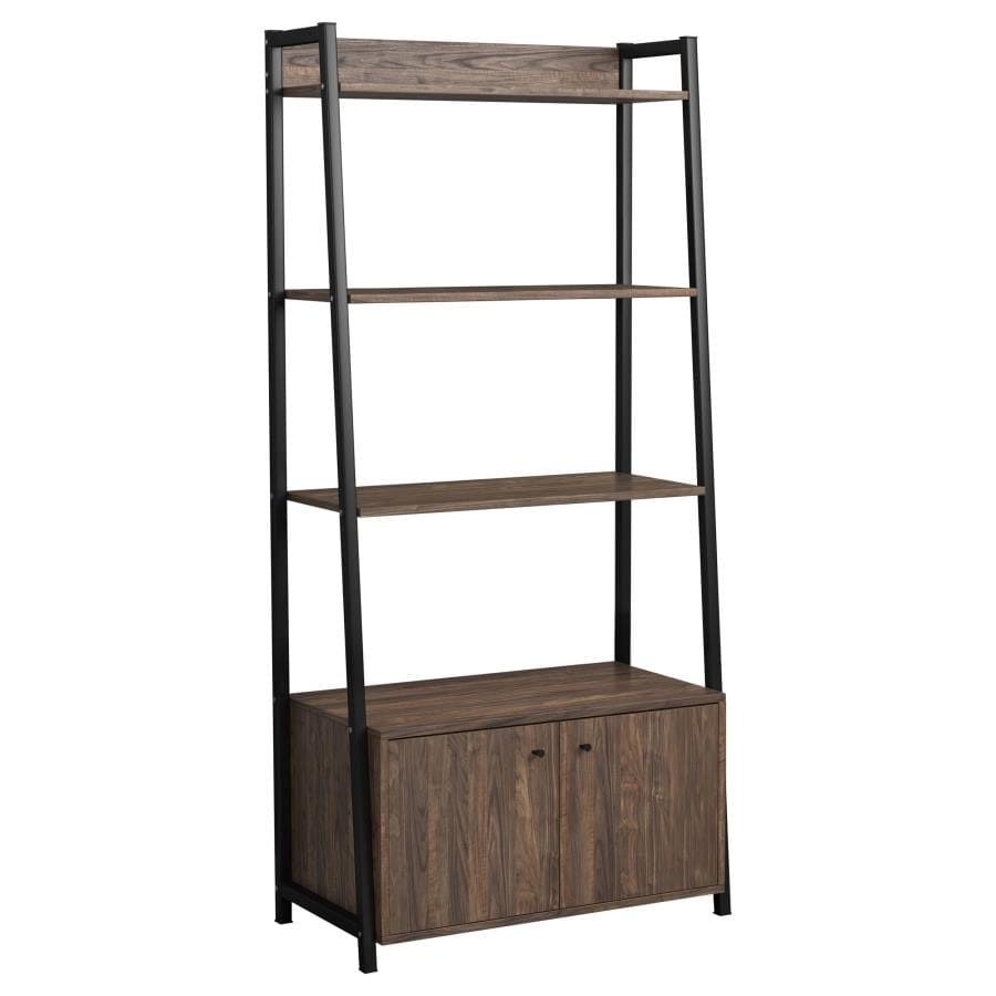 Jacksonville 3-piece Bookcase with Cabinet Aged Walnut