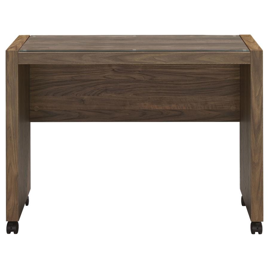 Luetta 3-piece Office Desk Set Aged Walnut